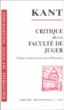 Critique de la faculte de juger&nbsp;-&nbsp;Emmanuel Kant