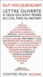 Lettre ouverte à ceux qui sont passe du col Mao au Rotary&nbsp;-&nbsp;Guy Hocquenghem