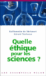 L'éthique des sciences
