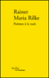 Poèmes à la nuit&nbsp;-&nbsp;Rainer Maria Rilke, Jean-Yves Masson, Gabrielle Althen