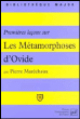 Premières leçons sur les Métamorphoses d'Ovide&nbsp;-&nbsp;Pierre Maréchaux