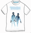 Tee Shirt&nbsp;-&nbsp;Tee-Shirt homme Tron - Daft Punk - Blanc - Taille XL - Exclusivité Fnac