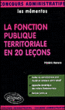 Fonction publique territoriale en 20 leçons&nbsp;-&nbsp;Frédéric Monera