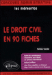 Droit civil en 90 leçons&nbsp;-&nbsp;Patricia Vannier