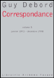 Correspondance&nbsp;-&nbsp;Guy Debord