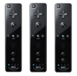 Pack 3 Manettes Wiimote Plus noire - Manette Wii noire Nintendo&nbsp;-&nbsp;Nouvelle manette pour Wii avec Wii Motion Plus intégré, compatible tous Nunchuks. Nunchuk nécessaire
