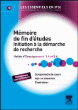 Initiation à la démarche de recherche, unité d'enseignement 3.4&nbsp;-&nbsp;Geneviève Roberton