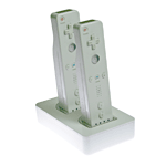 Station de charge Duo blanche MadCatz pour Wii Station de charge Duo blanche MadCatz pour Wii