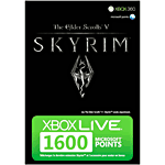 Carte pré-payée Skyrim Xbox Live 1600 Points Microsoft pour Xbox 360 Carte pré-payée Skyrim Xbox Live 1600 Points Microsoft pour Xbox 360