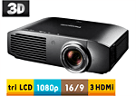 Panasonic PT-AT5000E - Vidéoprojecteur Tri-LCD - 3D