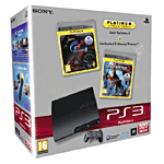 Console PS3 Slim 320 Go Sony + Gran Turismo 5 Platinum + Uncharted 2 - Among Thieves Platinum - Console PlayStation 3