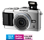 Olympus PEN E-P3 Argent + Obj. Olympus M Zuiko Digital 17 mm f/2.8 Pancake Argent - 2 8
