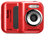 Kodak EasyShare Sport C135 Rouge - Etanche -5 m - Appareil photo