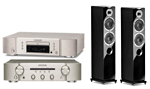 Marantz PM5004 argent + CD5004 argent + Cabasse Jersey MT30 noir laqu�