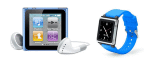 Apple iPod Nano VI 8 Go Bleu + iWatchz Q bleu