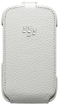 BlackBerry Etui Flip finition cuir pour BlackBerry 9320 - Blanc