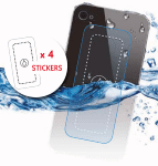 Omenex Lot de 4 Stickers d'Etanchéité pour étuis de Smartphones PhoneDome