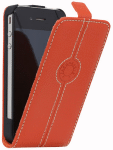 Façonnable Etui Flap pour iPhone 4 & 4S - Orange