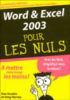 Word et Excel 2003 pour les nuls