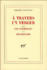 A travers un verger