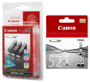 Cartouche Canon CLI-521 Multipack 3 Couleurs + Canon CLI-521 BK Noire