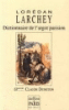Dictionnaire de l'argot parisien