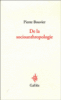 De la socioanthropologie