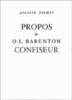 Propos de O.L. Barenton confiseur