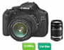 Canon EOS 550D + 2 Obj. Canon EF-S IS : 18 - 55 mm f/3.5 - 5.6 + 55 - 250 mm f/4 - 5.6