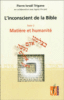 L'inconscient de la Bible