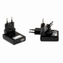 T'nB chargeur secteur USB pliable noir