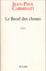 Le recel des choses