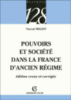 Pouvoirs et société dans la France d'Ancien Régime