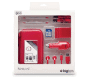 Pack Bigben Natural rouge pour Nintendo 3DS