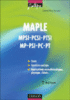 Maple 1ère et 2ème années MPSI PCSI PTSI MP PSI PC PT