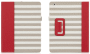 Griffin Housse Elan Folio Stripes pour iPad & iPad Retina - Red
