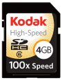 Kodak High Speed 100x Carte mémoire SDHC 4 Go Class6