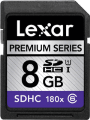 Lexar Premium Series 180x Carte mémoire SDHC 8 Go Class6 UHS-I