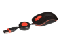 Targus Souris optique Compact Filaire - Noir et Rouge
