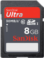 SanDisk Carte mémoire Ultra SDHC 8 Go Class10 - 30 Mo/s UHS-I