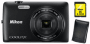 Pack Fnac : Nikon CoolPix S4200 Noir + Etui + Carte SDHC 8 Go