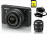 Nikon 1 J1 Noir Mat + 2 Obj. Nikon 1 VR : 10 - 30 mm f/3.5 - 5.6 + 30 - 110 mm f/3.8 - 5.6 + Etui + 1 carte SDHC 8 Go