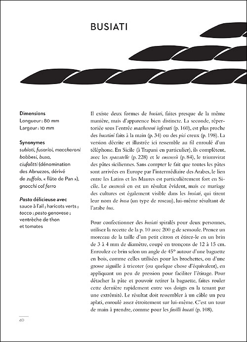Géométrie de la pasta