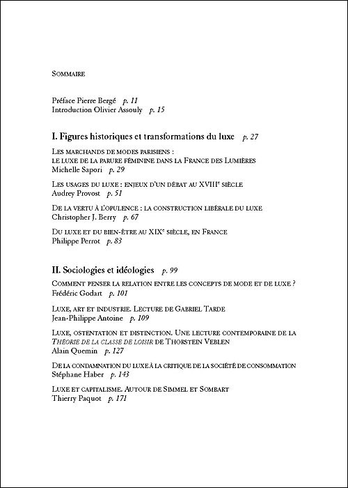 Le luxe