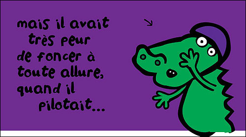 Le crocodile qui fonçait à toute allure