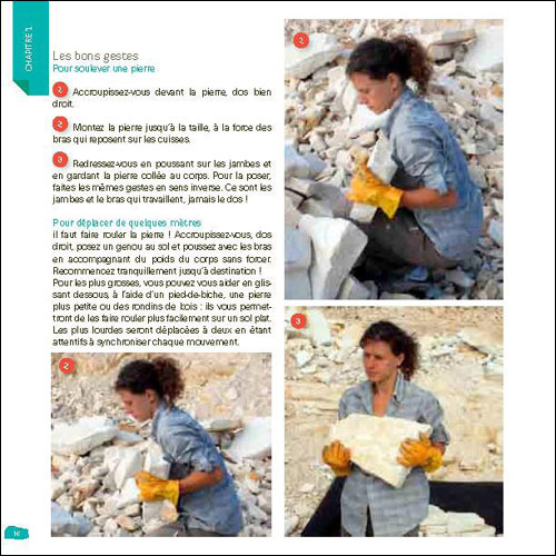 Je construis un muret de pierres