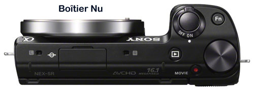 Sony NEX-5RK Noir + Obj. Stabilisé Sony E 18 - 55 mm f/3.5 - 5.6 – WiFi intégré