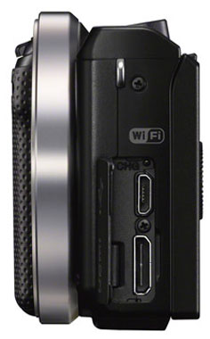 Sony NEX-5RK Noir + Obj. Stabilisé Sony E 18 - 55 mm f/3.5 - 5.6 – WiFi intégré