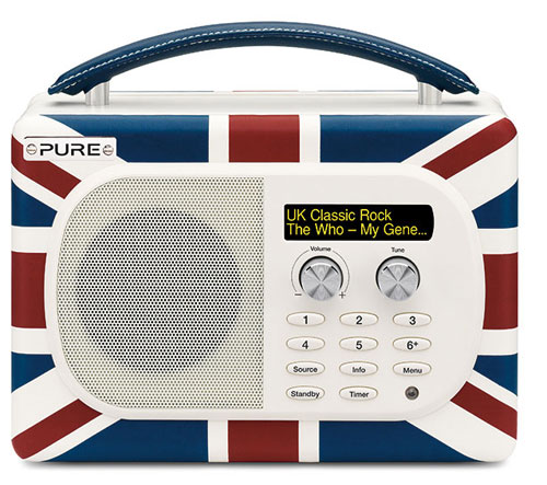 Radio FM iPod Portable Drapeau anglais Union Jack