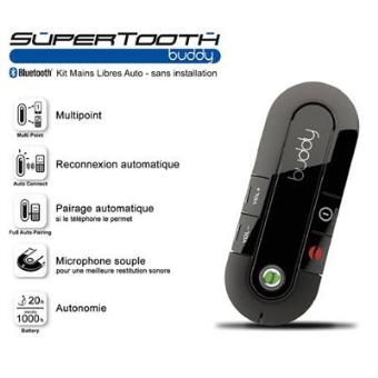 Kit Bluetooth Voiture Systeme Mains Libre SUPERTOOTH BUDDY Fnac.com